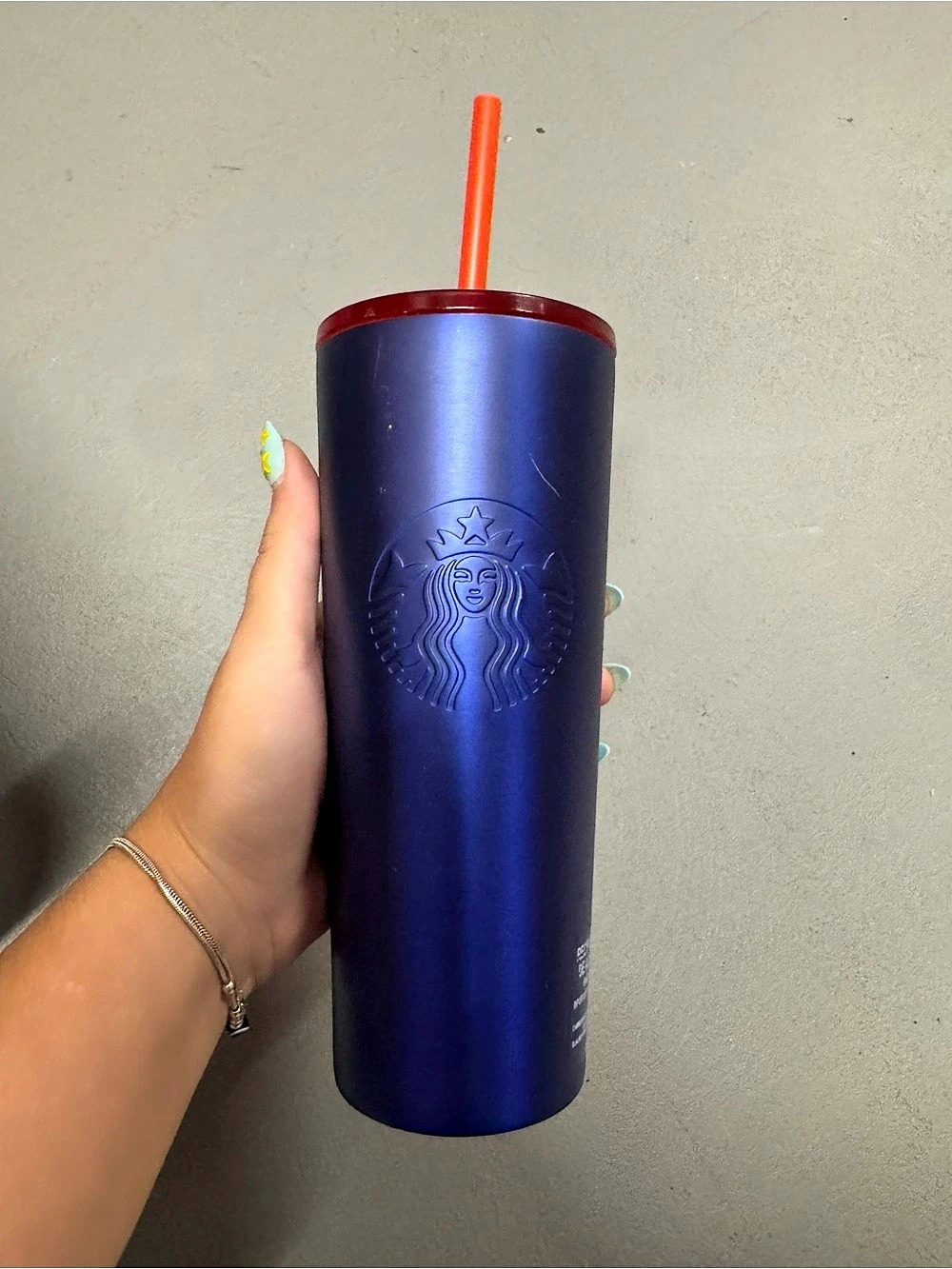 Starbucks 16 fl oz / 473 mL Tumbler Blue & Red